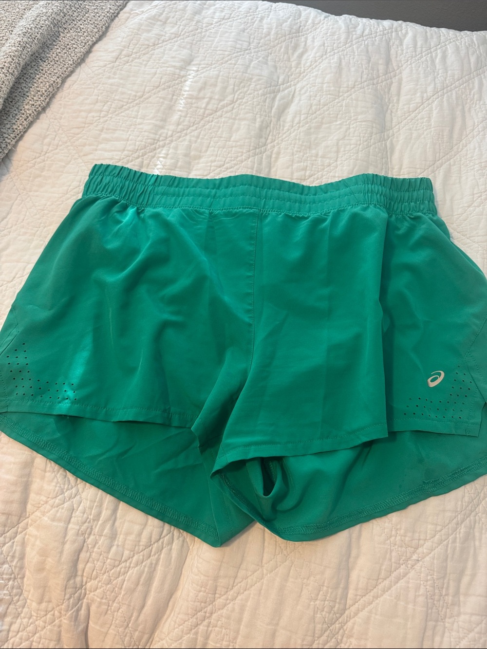 Asics Teal Green Women's Athletic Running Shorts